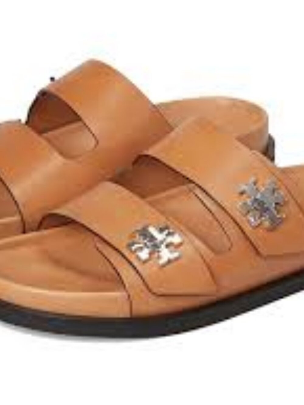 NWT Tory Burch  T Lock Sport Slide Camello Sandals
